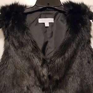 Black faux vest